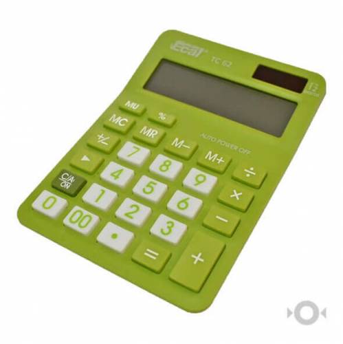 Calculadora Ecal Tc62 12 Digitos Verde 