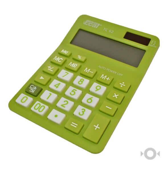 Calculadora Ecal Tc62 12 Digitos Verde