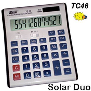 Calculadora Ecal Tc46 12 Digitos Solar