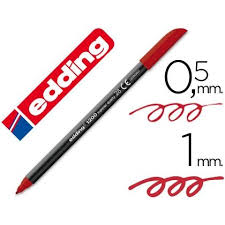Marcador Edding E1200 Rojo