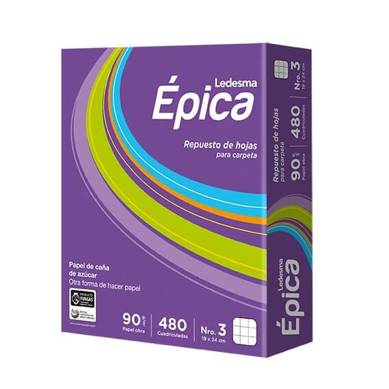 Repuesto Épica N°3 X 480 Hjs Cuadriculado