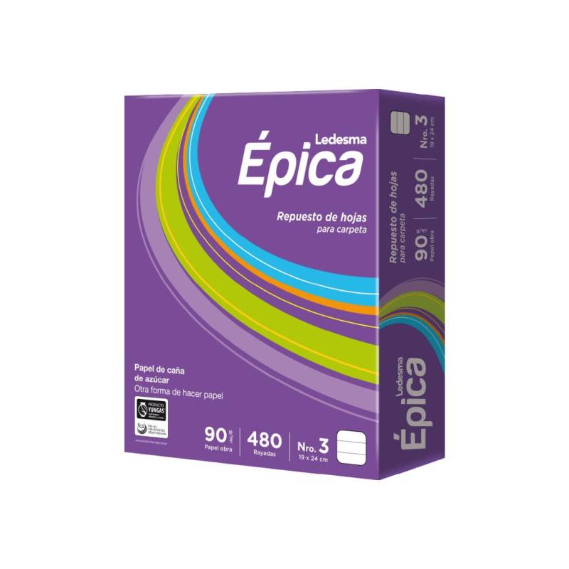 Repuesto Épica N°3 X 480 Hjs Rayado