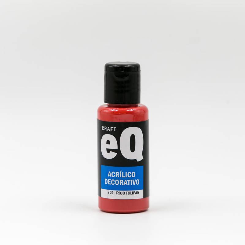 Acrílico Decorativo 702 Eq 50 Cc Rojo Tulipan
