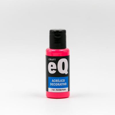 Acrílico Decorativo 718 Eq 50 Cc Fucsia Fluo