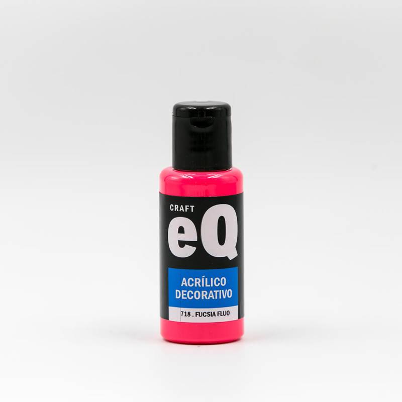 Acrílico Decorativo 718 Eq 50 Cc Fucsia Fluo