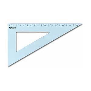 Escuadra Escolar Maped Cristal 20 Cm X 60º