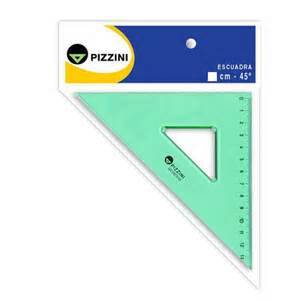 Escuadra Pizzini Estudio Biselada 20 Cm X 45º