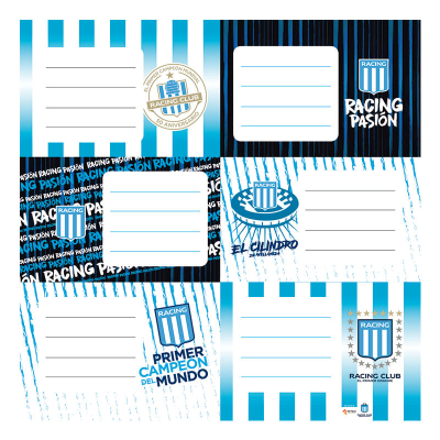 Etiqueta Escolar Mooving (2X6) Racing 301183