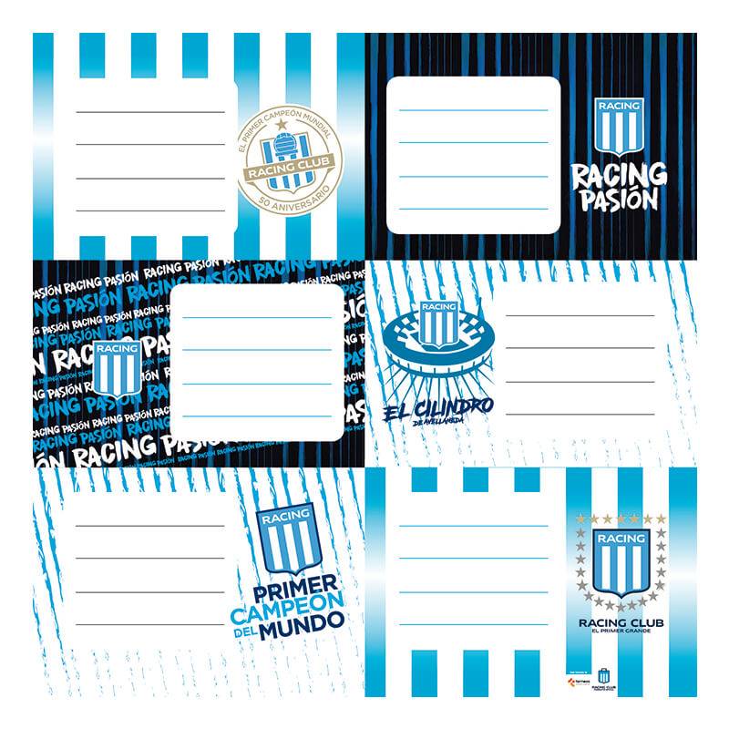 Etiqueta Escolar Mooving (2X6) Racing 301183