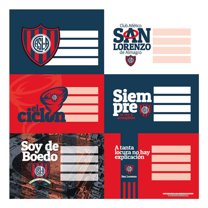 Etiqueta Escolar Mooving (2X6) San Lorenzo 301184