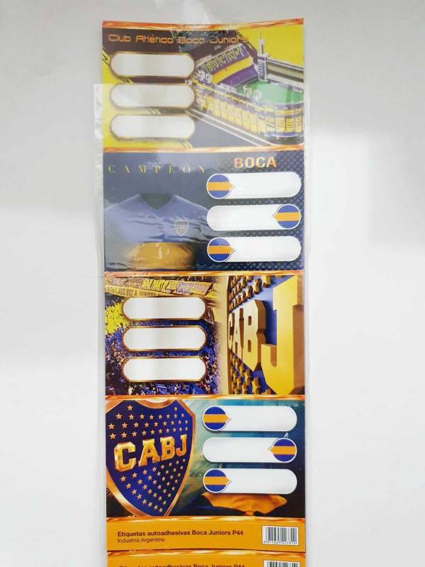 Etiqueta Escolar X 12 Unid Oliver Boca Jrs