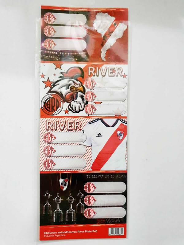 Etiqueta Escolar X 12 Unid Oliver River Plate
