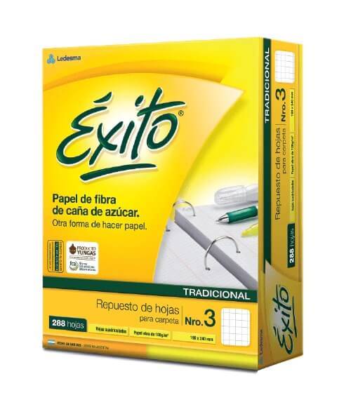 Repuesto Éxito Ecologico Nº3 X 288H Cuadriculado