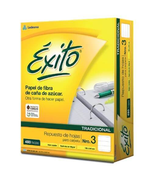 Repuesto Éxito Ecologico Nº3 X 480H Rayado