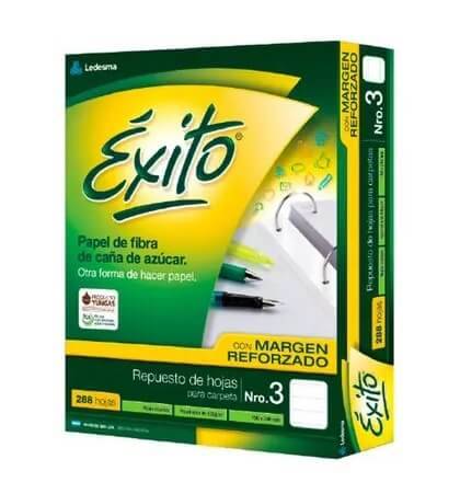 Repuesto Éxito C/Margen Reforzado Nº3 X 288H Rayado
