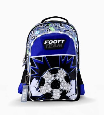 Mochila Footy Espalda Gde F1793 Fútbol Pop It C/Led 18
