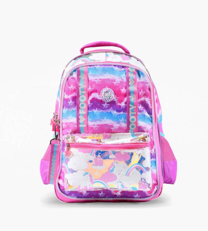 Mochila Footy Espalda Gde F1973 Unicornio Batik C/Led