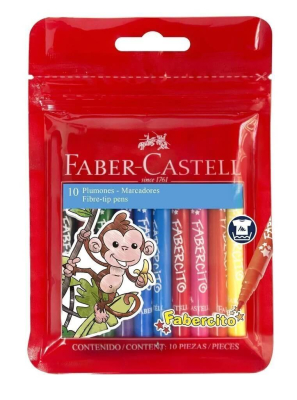 Marcadores Fabercito X 10 Colores