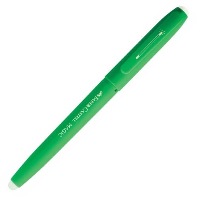 Lapicera Roller Faber Magic Borrable Cuerpo Verde