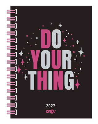 Agenda Onix 2027 C/Esp Feeling Negro 10X15 Diaria Td 320 P  