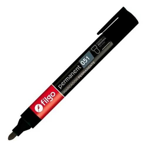 Marcador Filgo 051 Permanente Pta Red Negro