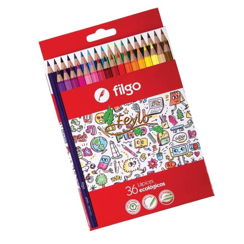Lapices De Colores Filgo Pinto X 36 Largos
