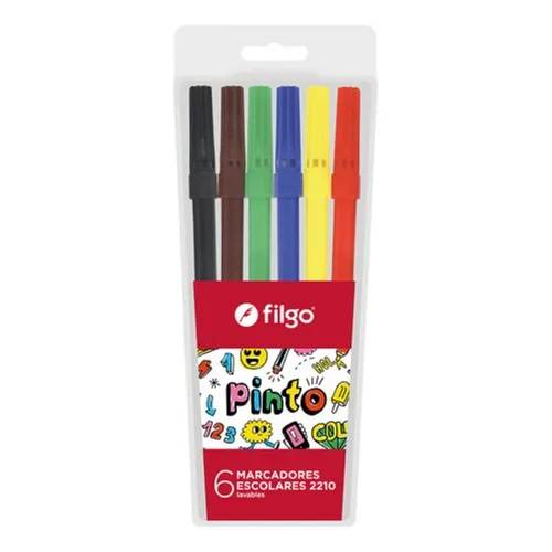 Marcadores Filgo Económico Estu X 6 Colores 2210