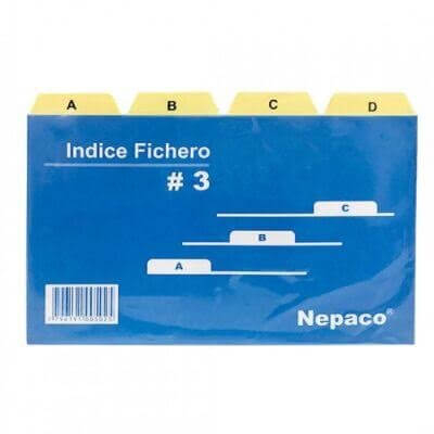 Indice P/Fichero Nº 3