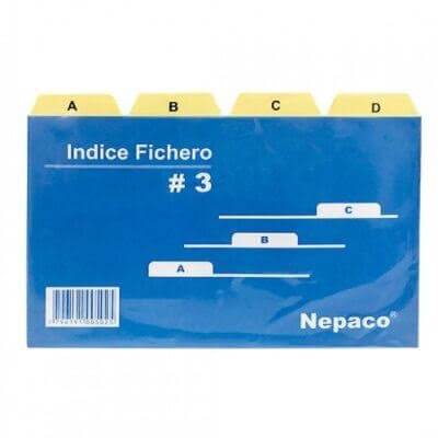 Indice P/Fichero Nº 3