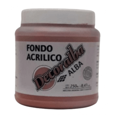 Fondo Acrílico Alba Pote 250 Ml 965 - Terracota
