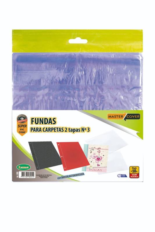 Funda Pvc 2626 P/Carpeta N°3 X 10 Unid