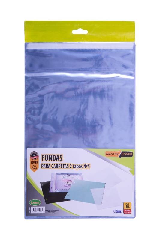 Funda Pvc 3924 P/Carpeta N°5 X 10 Unid
