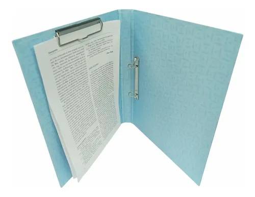 Carpeta 2Ø20Mm Gadri A4 C/Portablock Pastel Verde