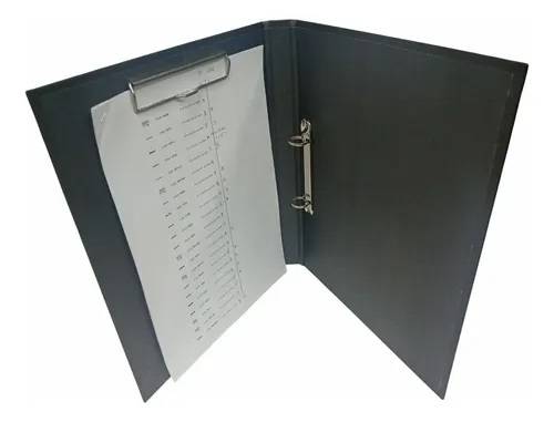 Carpeta 2Ø20Mm Gadri A4 C/Portablock Negro