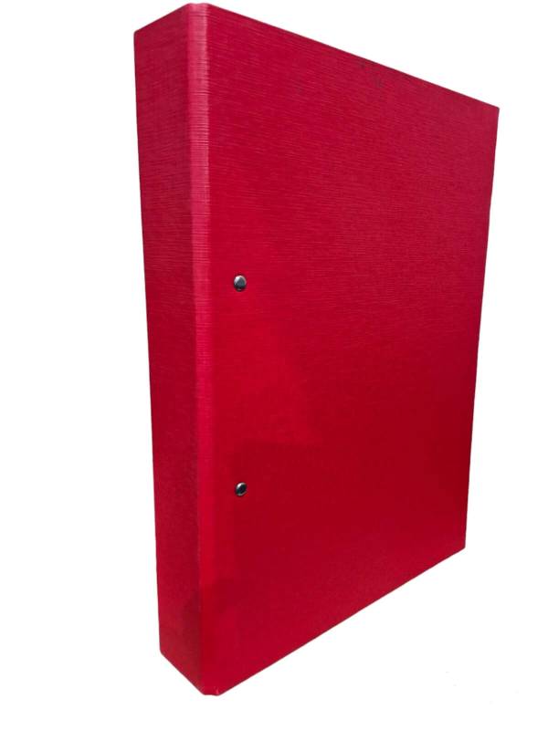 Carpeta 2Ø40Mm Gadri Forrada Oficio Rojo
