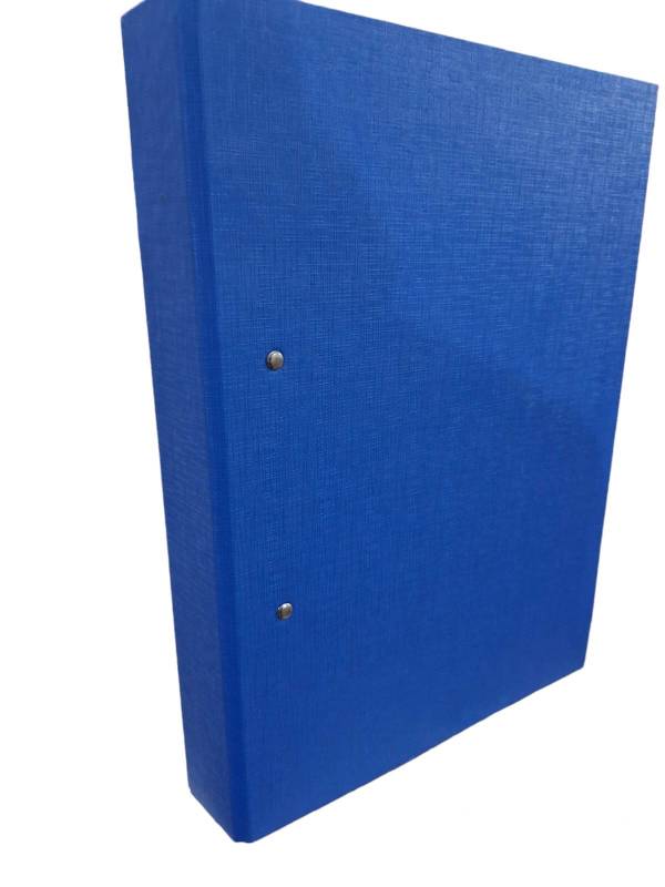 Carpeta 2Ø40Mm Gadri Forrada Oficio Azul