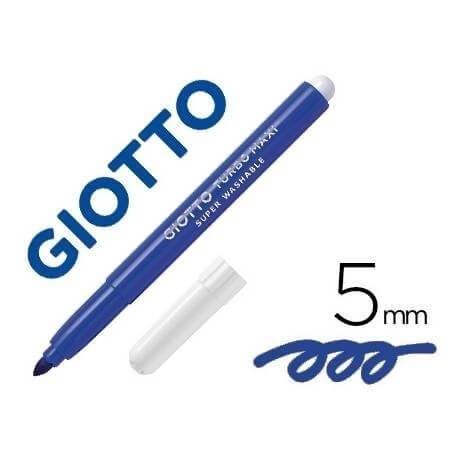 Marcador Giotto Turbo Maxi Al Agua Azul