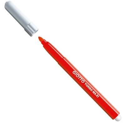 Marcador Giotto Turbo Maxi Al Agua Rojo