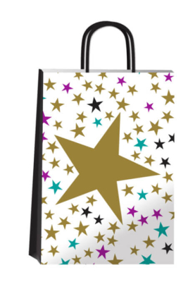 Bolsa P/Regalo Romipack Gold Star 14X20
