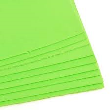 Goma Eva 40X60 Color Verde Manzana Paq X 10 Un