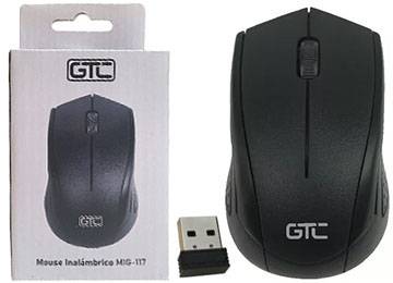 Mouse Inalambrico Negro Mig-117N Gtc