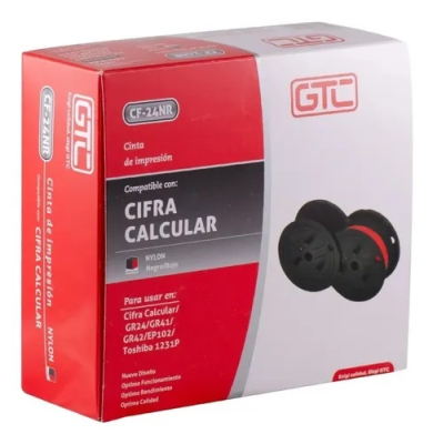 Cinta P/Maq Calcular Cifra Negro/Rojo Gtc