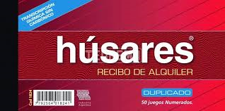 Recibi Húsares De Alquiler 1824 Duplicado X 50