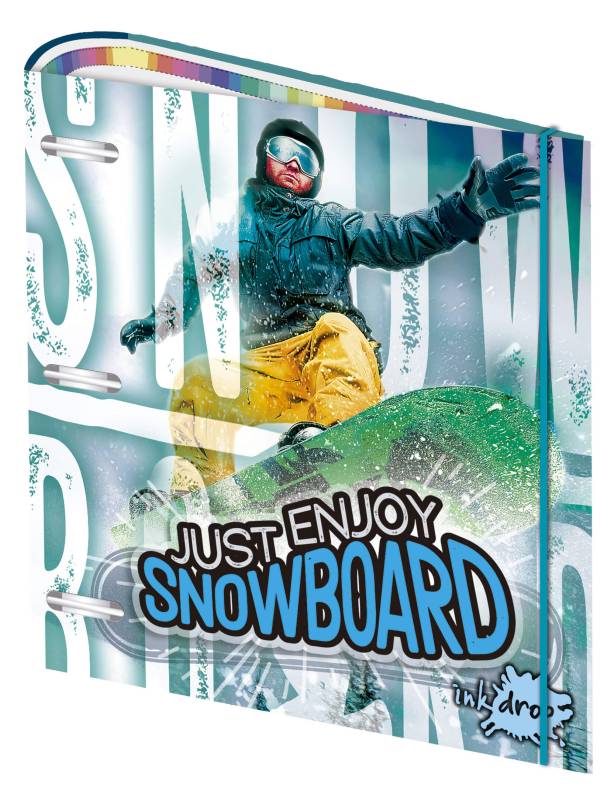 Carpeta 3Ø40Mm Inkdrop Snowboard 300084