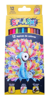 Lapices De Colores Splash X 12 Largos