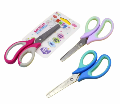 Tijera Kiruki Escolar Kuty Soft Grip 13 Cm En Blister