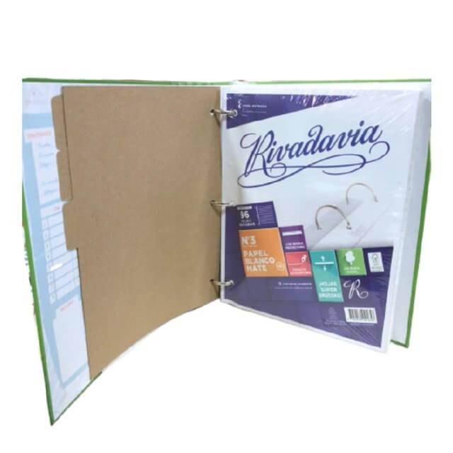 Carpeta 3Ø Rivadavia Kora N°3 + Rp 96 Hj Raya  + Rp 48 Hj Cuad