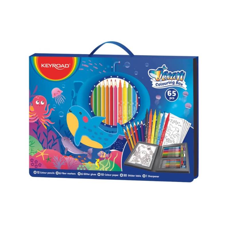 Kit Marcadores Keyroad Maletin Oceano 65P Kr972879