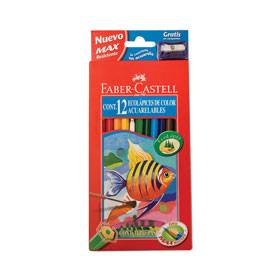 Lapices De Colores Faber Acuarelable X 12 Largos