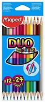 Lapices De Colores Maped Duo Largos X 12